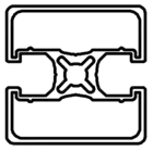 section profilé 45x45-2f-p