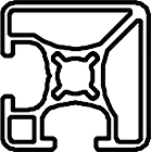 section profilé 30x30 2F