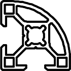 section profilé 30x90°R