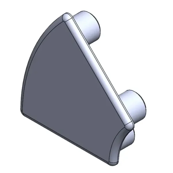 Embout profilé arrondi 45x45°R