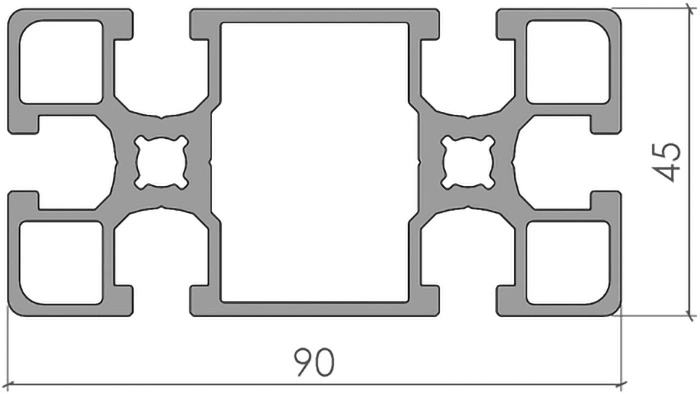 plan profilé 45x90