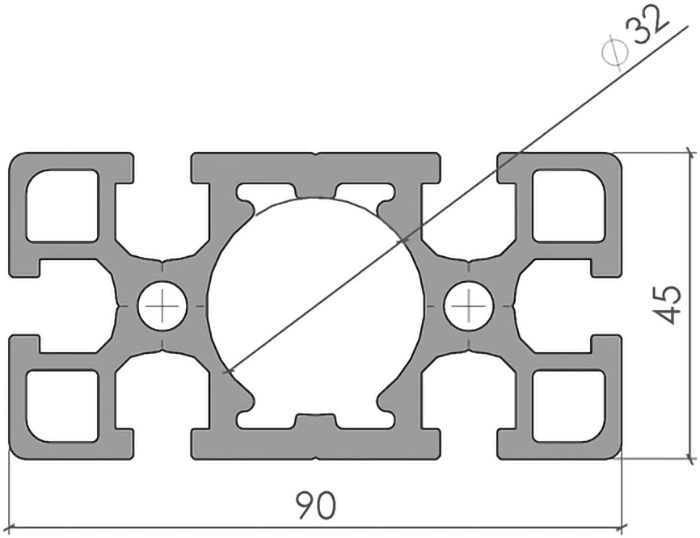 plan profilé 45x90 lourd