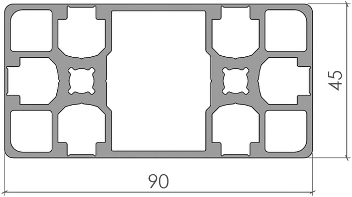 plan profilé 45x90