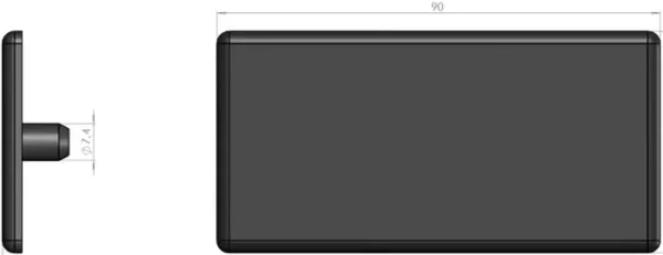 plan embout profilé 45x90