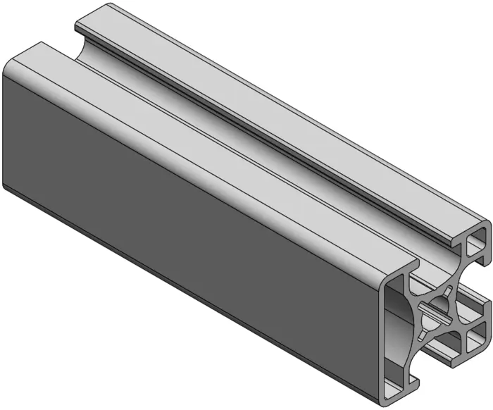 Profilé aluminium 30x30 une face fermée