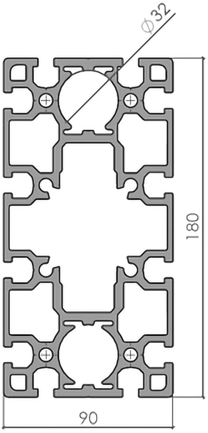 Plan Profilé aluminium 90x180