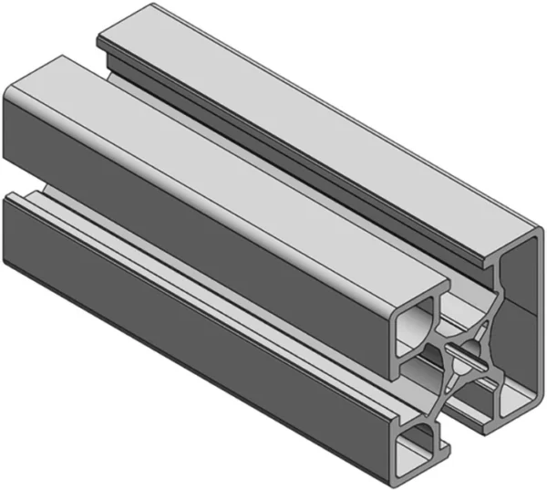 Profilé aluminium 40x40 une face fermée