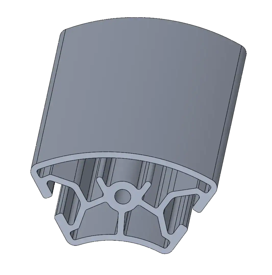 Profilé aluminium R30/60 60°