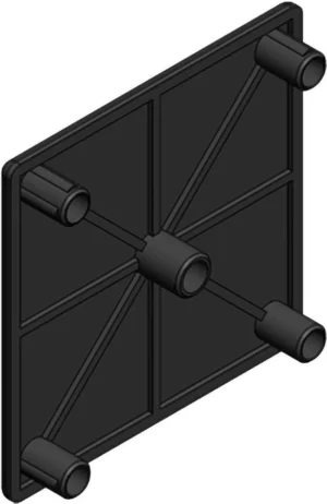 embout de profilé aluminium 60x60