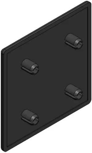 Embout pour profilé aluminium 80x80