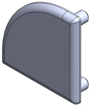 Embout pour profilé aluminium 30x90° R