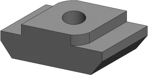 Écrou 1/4 de tour pour profilé aluminium
