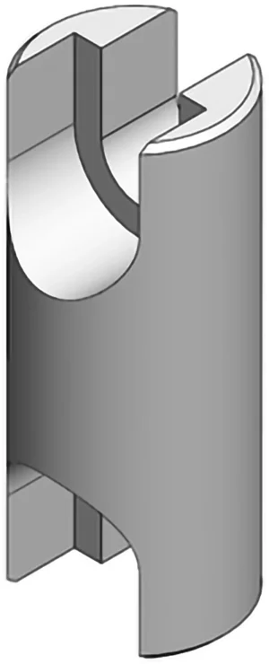 Noix de serrage double pour profilé aluminium