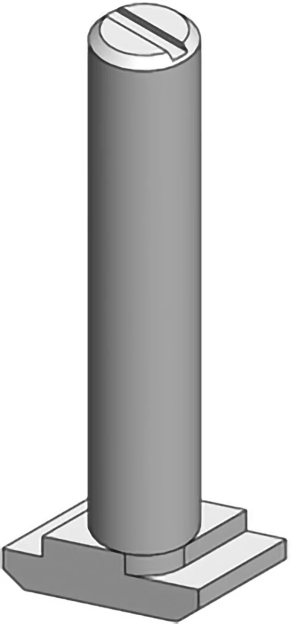 Vis à tête marteau M8 x 43 mm pour profilé aluminium