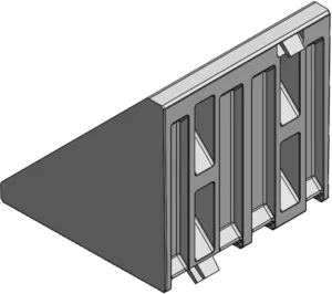 Équerre 80 pour profilé aluminium
