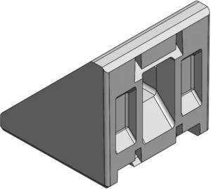 Équerre simple 20 pour profilé aluminium
