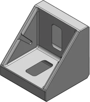 Équerre 45 pour profilé aluminium