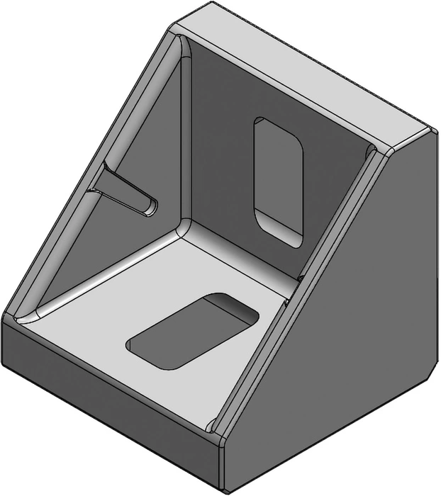 Équerre 45 pour profilé aluminium