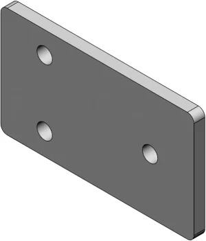 Plat pour panneau démontable 45x45 - jeu 3 mm
