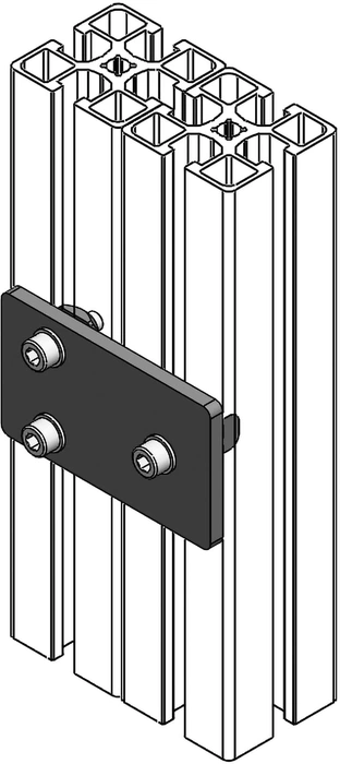 mise en situation Plat pour panneau démontable 45x45 - jeu 0 mm