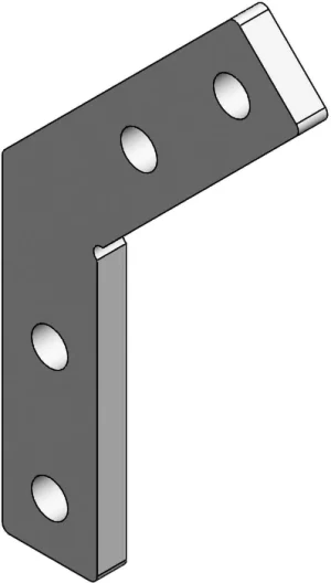 Équerre d’onglet 135° pour profilé aluminium