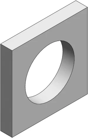 Plaque d’appui pour profilé aluminium