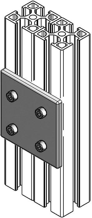 mise en situation Plat simple 80x80 - jeu 0 mm