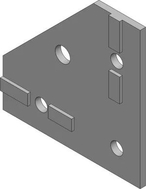 Renfort d’angle 100x100 pour profilé aluminium