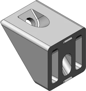 Angle 45° pour gousset - profilé aluminium 20x20