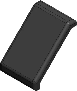 Embout pour équerre 30 en polyamide noir