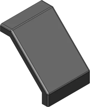 Embout pour équerre 45 en polyamide noir