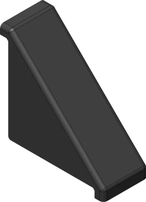 Embout pour équerre 20x40 en polyamide noir