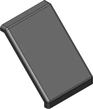 Embout pour équerre 80 en polyamide noir