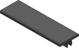 Rail de glissement en PVC rigide pour profilé aluminium