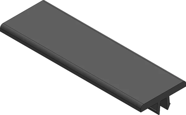 Rail de glissement en PVC rigide pour profilé aluminium