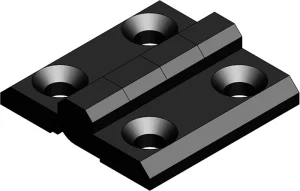 Charnière 30x30 métal pour profilé aluminium