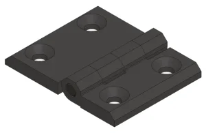Charnière 45x30 métal pour profilé aluminium