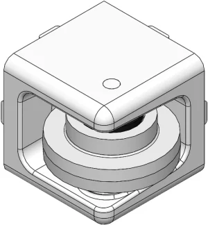 Angle à galet 40x40 pour profilé aluminium