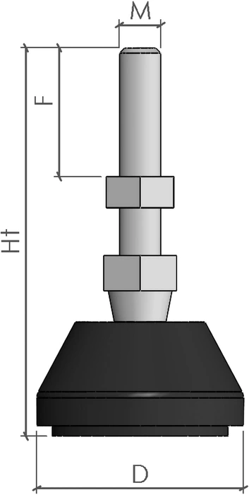 plan du pied articulé PA
