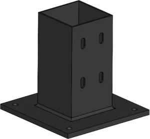 Embase de fixation 90x90 pour profilé aluminium