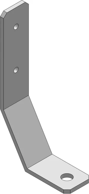 Patte de fixation au sol 30 pour profilé aluminium