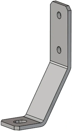 Patte de fixation au sol pour profilé aluminium