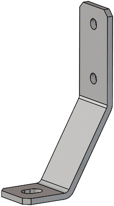 Patte de fixation au sol pour profilé aluminium
