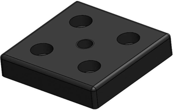 Plaques de pied pour profilé aluminium