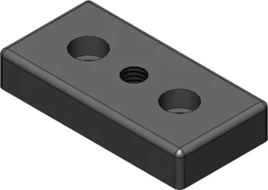 Plaques de pied pour profilé aluminium