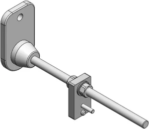 Pied réglable pour profilé aluminium 45x45