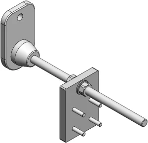 Pied réglable pour profilé aluminium 90x90