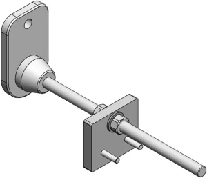 Pied réglable pour profilé aluminium 45x90