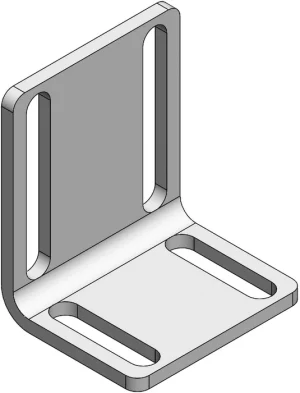 Support de verrou pour profilé aluminium
