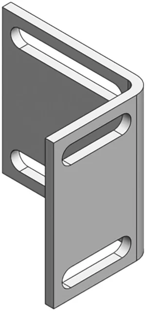 Support de verrou pour profilé aluminium